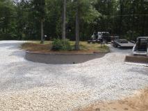 A recent retaining walls job in the area