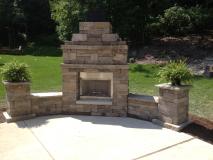 A recent landscaper job in the area