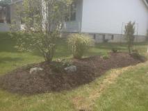 A recent landscaper job in the area