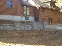 A recent retaining walls job in the area